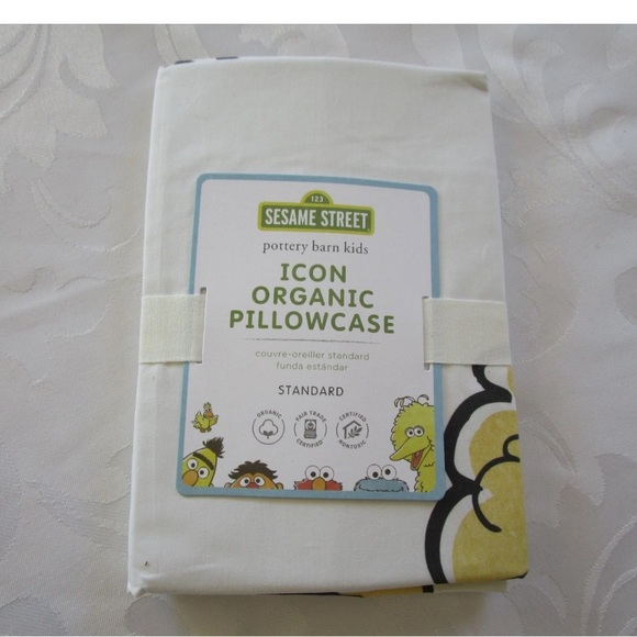 Pottery Barn Kids Other - Pottery Barn Kids Sesame Street ICON ORGANIC PILLOWCASE, RARE, STANDARD, NEW